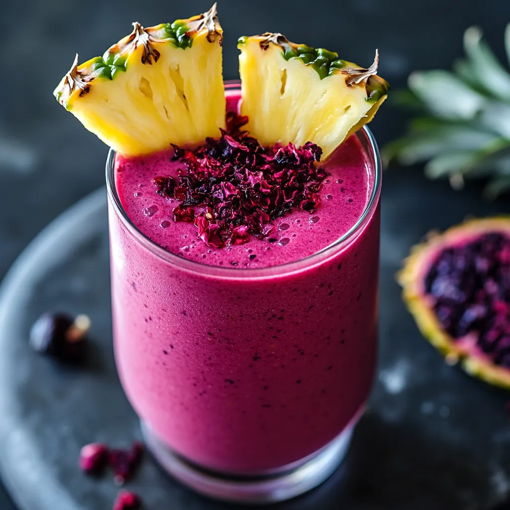 Hibiscus Tea Pineapple Smoothie