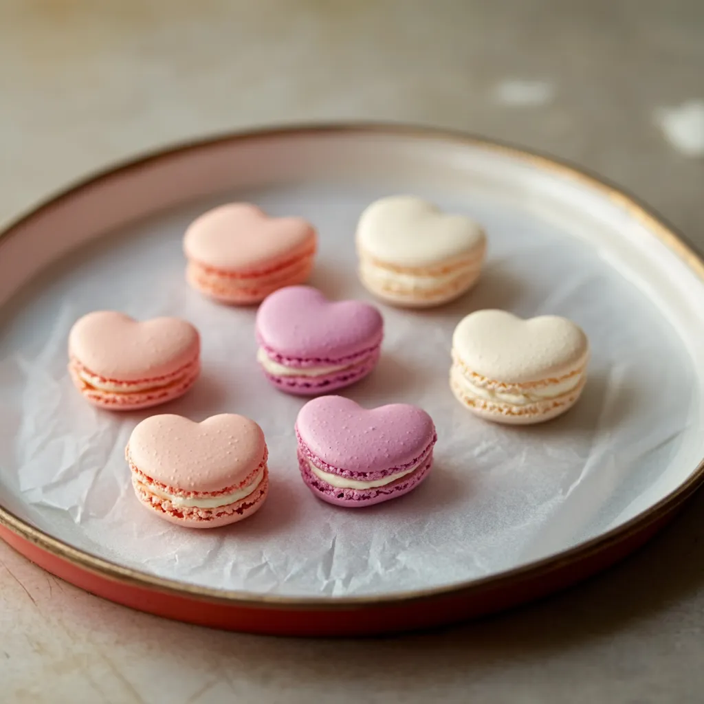 Heart Macarons