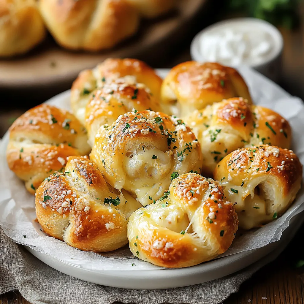 Easy Cheese-Filled Garlic Knots