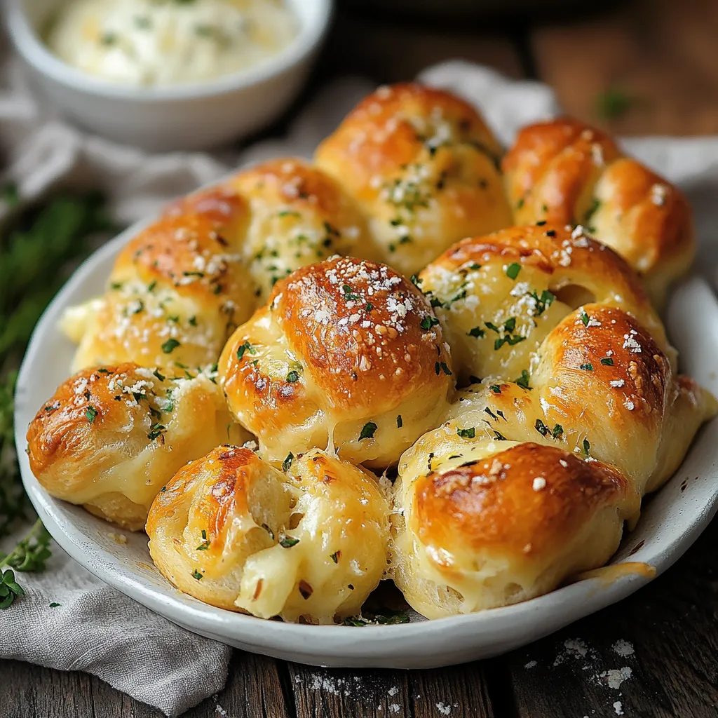 Delicious Cheese-Filled Garlic Knots