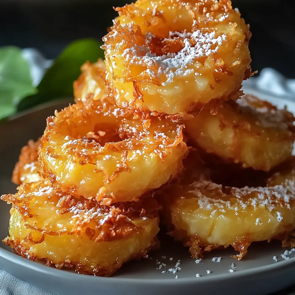 Delicious Fried Pineapple Rings Tropical Snack Recipe