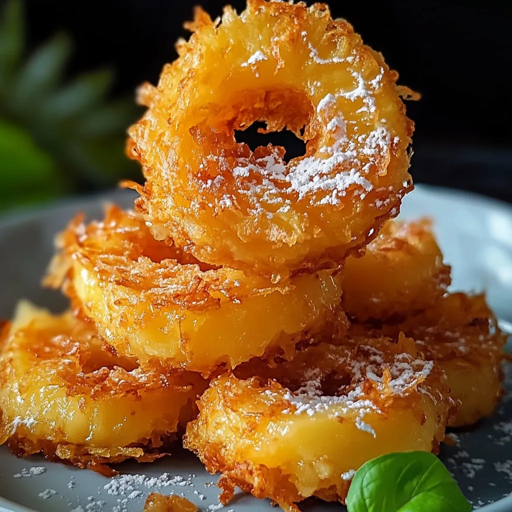 Easy Fried Pineapple Rings  Tropical Snack Recipe