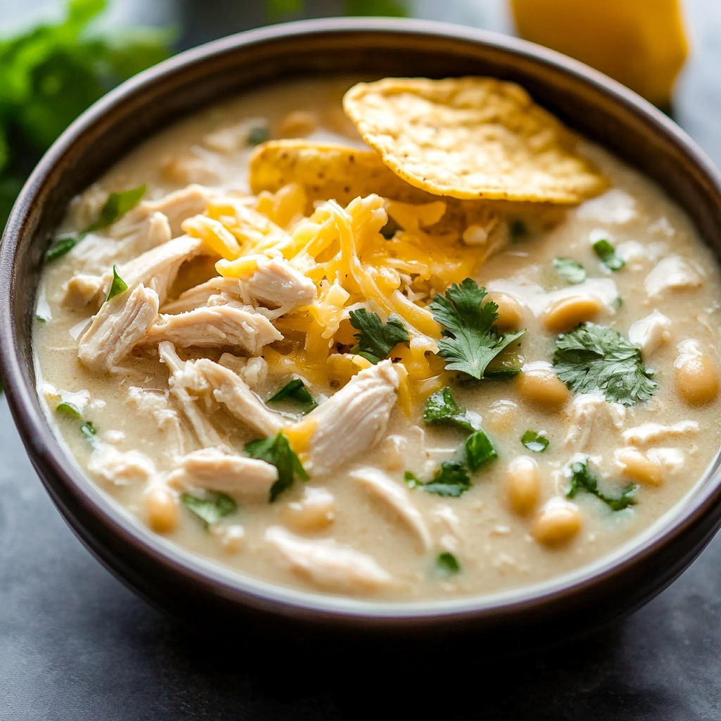 Yummy Creamy White Chicken Chili Recipe