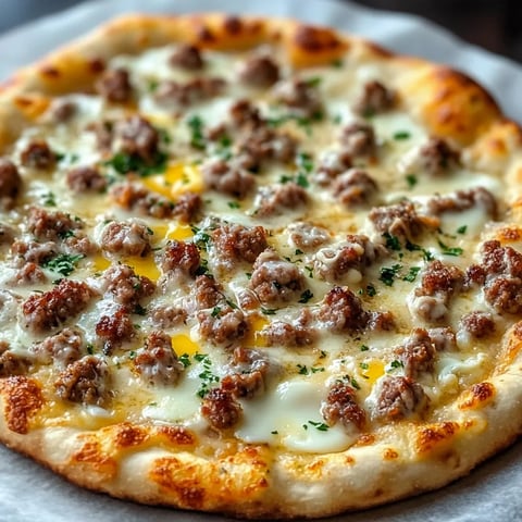 Breakfast Pizza with Biscuits and Sausage Gravy