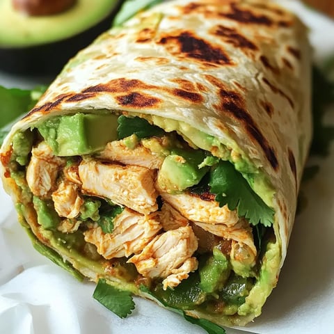 Flavorful Chicken Avocado Wrap