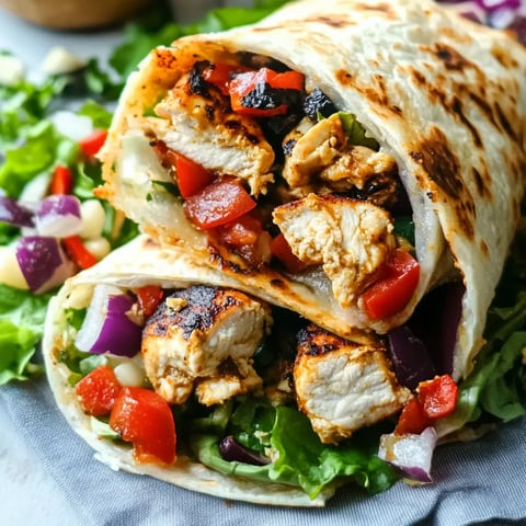 Scrumptious Mediterranean Chicken Wraps Image