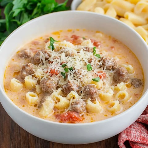 Easy Parmesan Italian Sausage Soup